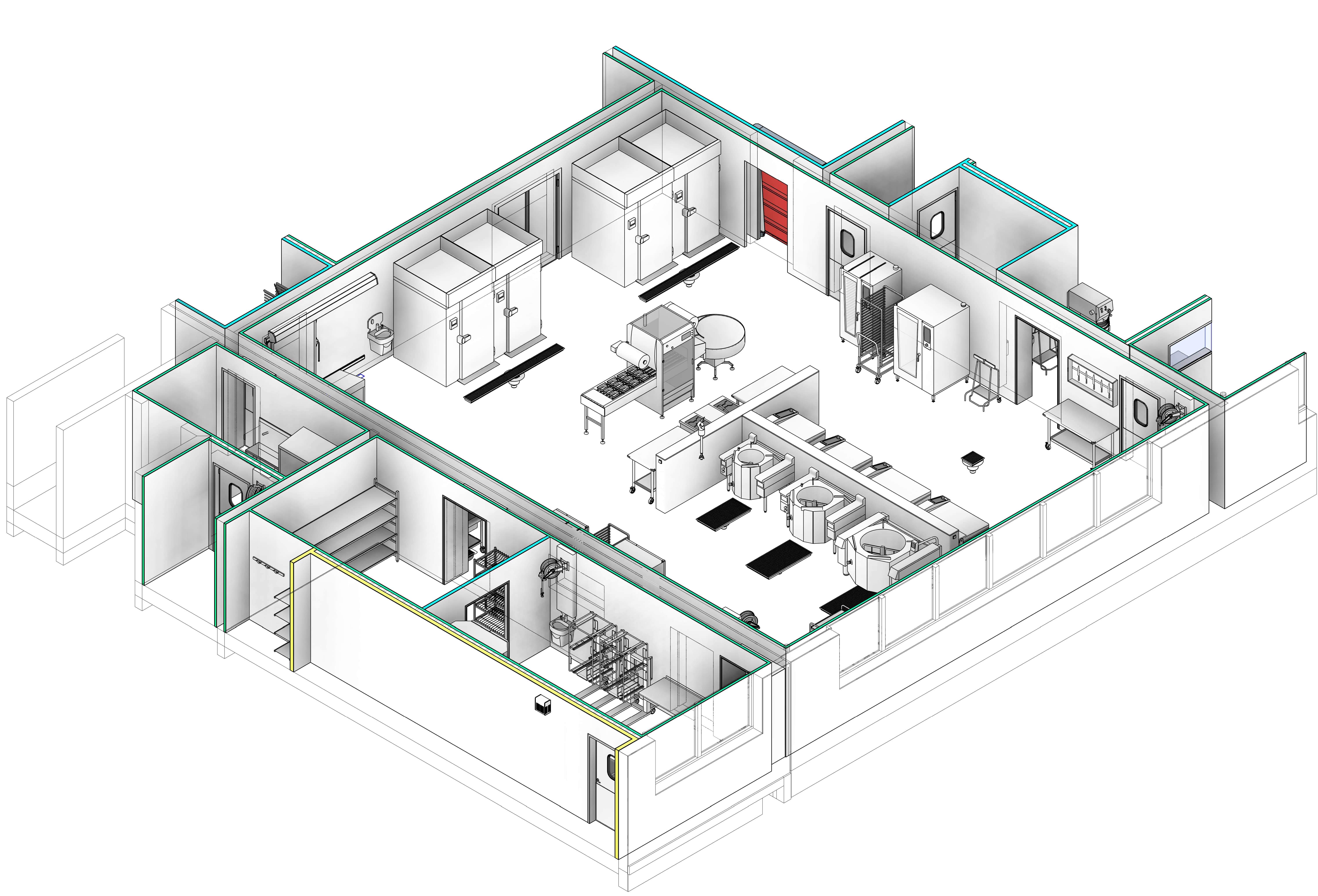 Cuisine polyvalente d'un centre hospitalier régionale